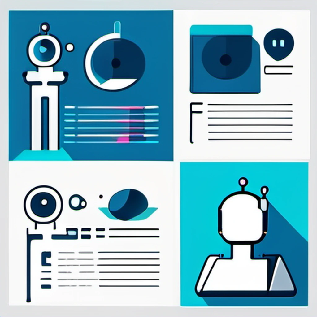 Chatbot setup illustration with AI conversation