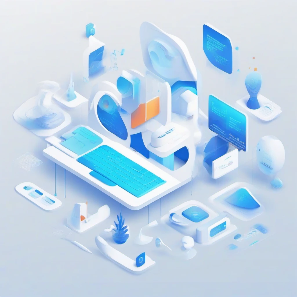 Landing page design illustration with conversion elements